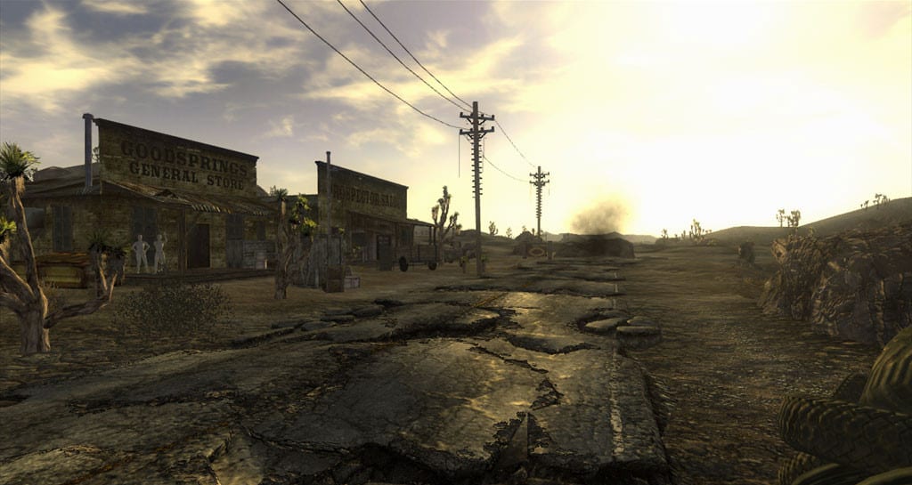 La ciudad de Goodsprings en Fallout: New Vegas