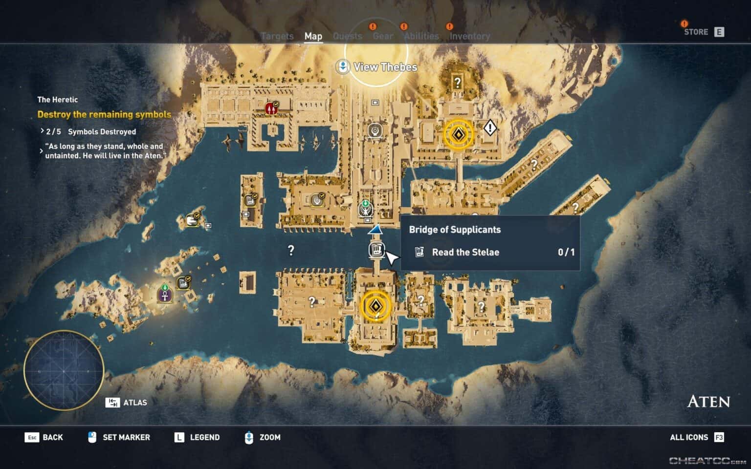 Assassin S Creed Origins Guide And Walkthrough Bridge Of Supplicants Aten