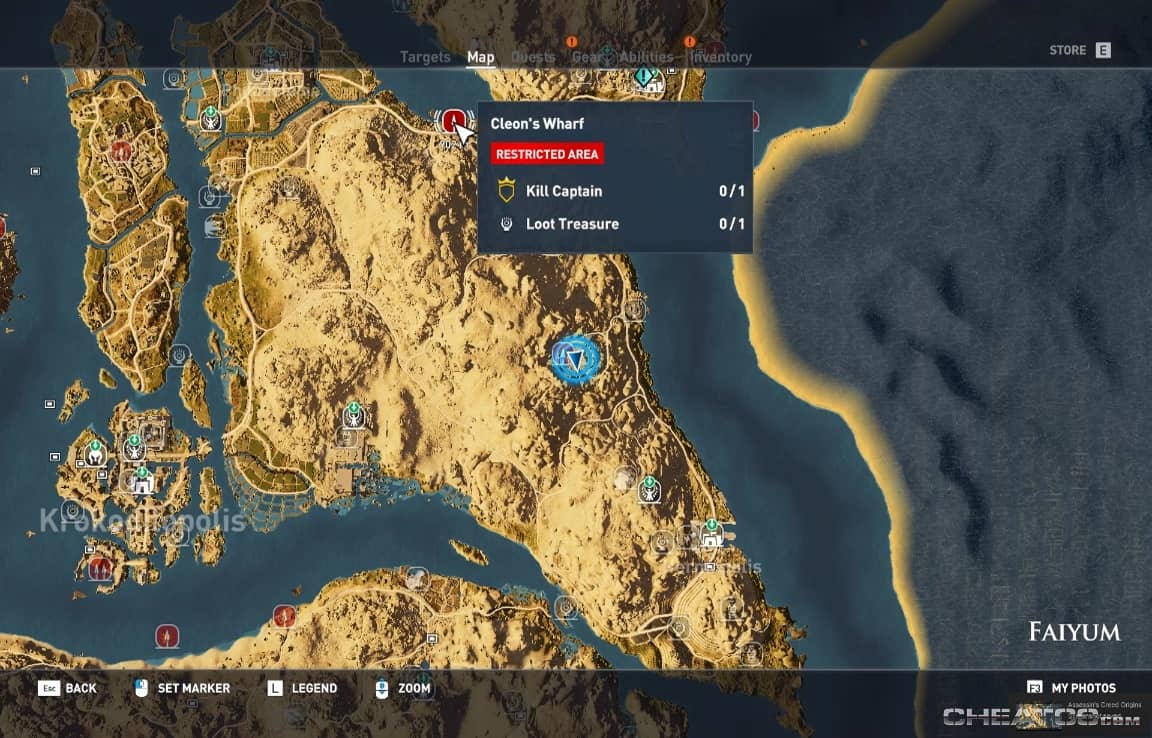 Assassin's Creed: Origins Guide & Walkthrough - Cleon's Dam (Location)