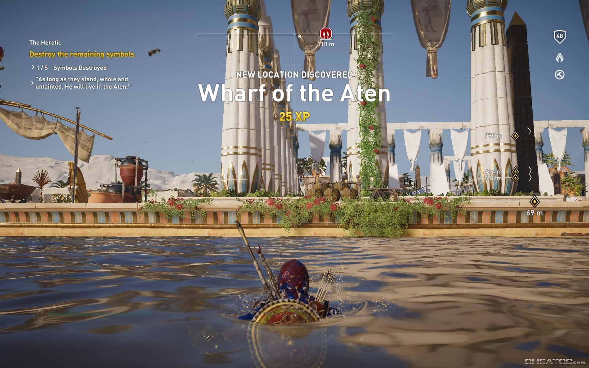 Assassins Creed Origins Guide And Walkthrough Wharf Of The Aten Aten