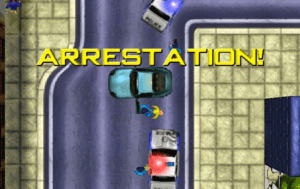 In-game photo of grand theft auto advance.