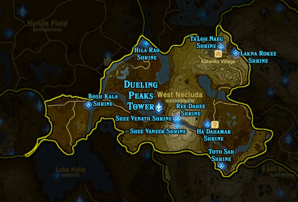 Zelda: Breath Of The Wild - All Shrine Locations - Cheat Code Central