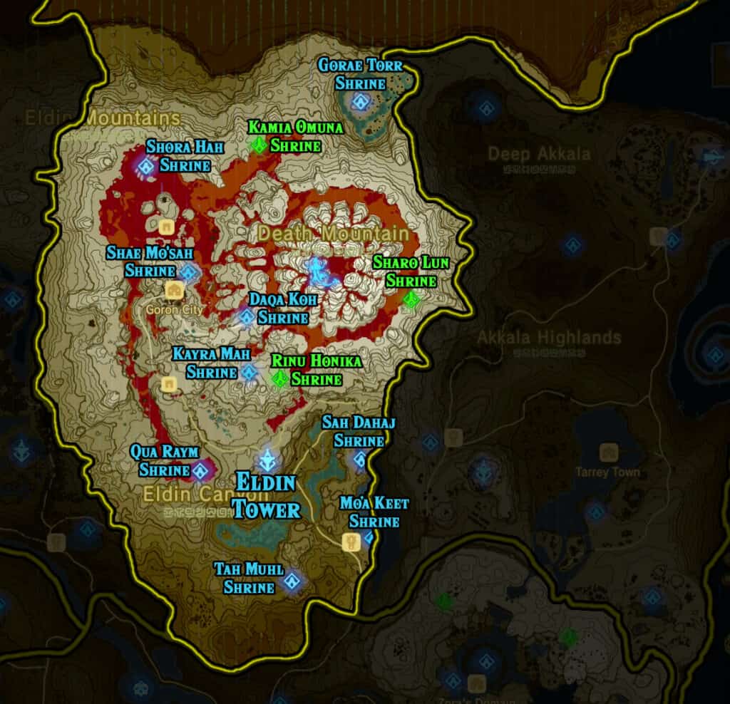 Zelda: Breath of the Wild - All Shrine Locations - Cheat Code Central