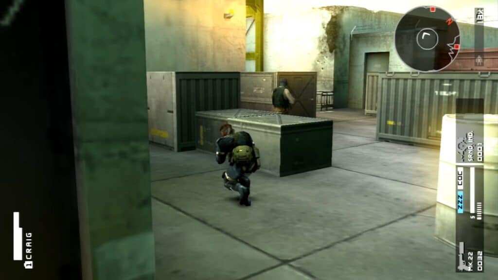 Una captura de pantalla en el juego de Metal Gear Solid: Peace Walker