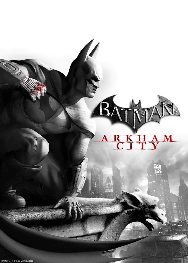 Promoción de la portada del juego de Arkham City