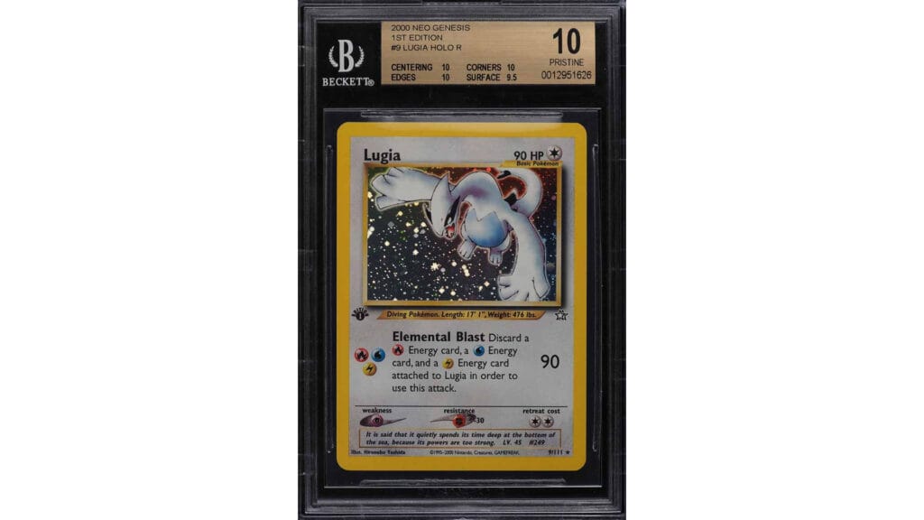 Your Guide to the 2000 Neo Genesis 1st Edition Holo Lugia Pokémon Card, PWCC Marketplace - PWCC Definitive Guides
