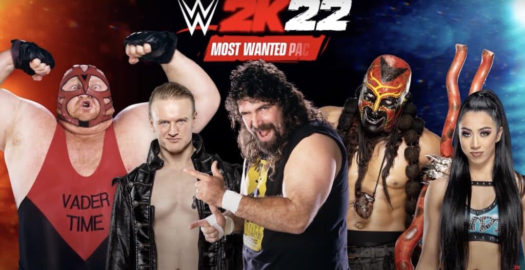 WWE 2K22 Captura de pantalla del remolque más buscado del paquete