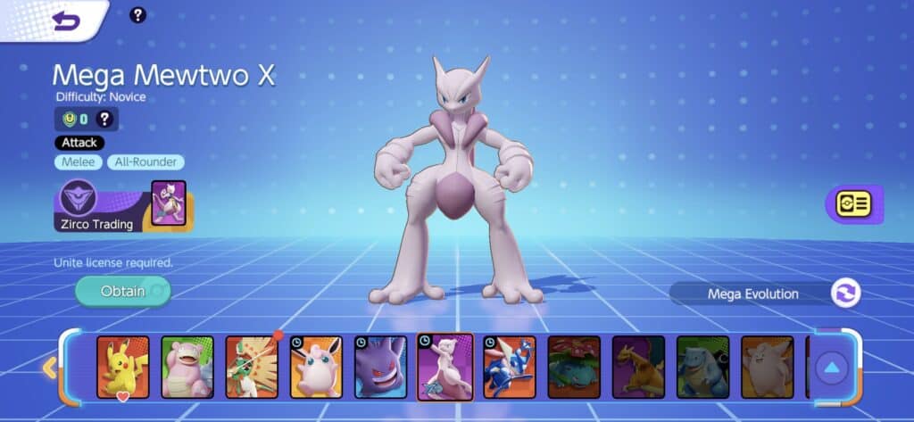 Pokemon UNITE: Mewtwo (Mega X/Y) Gameplay 