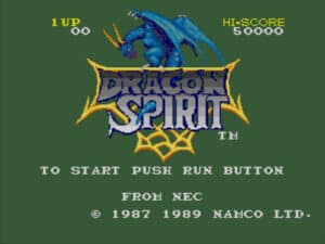 Title Screen Of Dragon Spirit