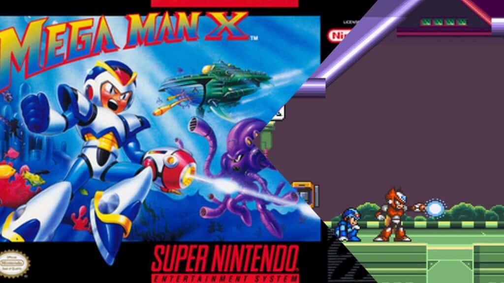 Mega Man X box art and gameplay