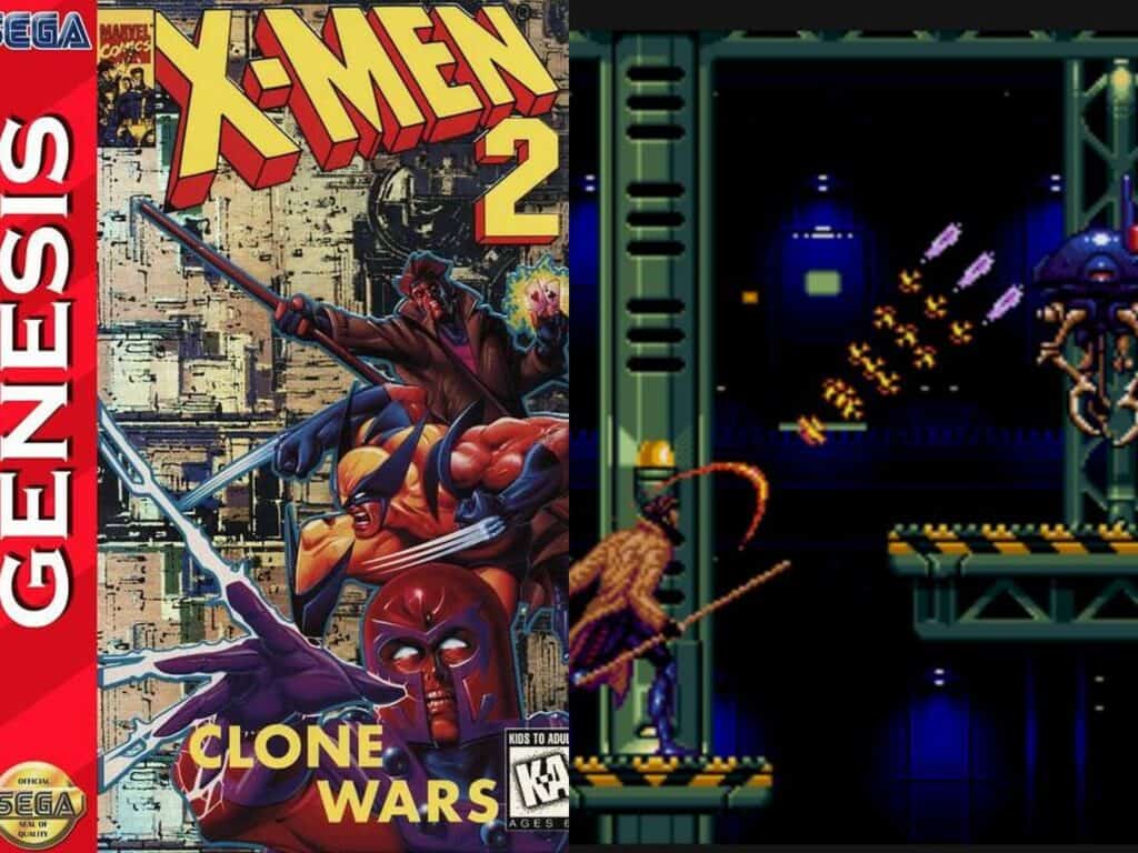 X-Men 2: Clone Wars box art and gameplay